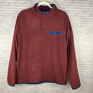 32 Degrees Heat 1/4 Snap Button Lightweight Fleece Cabincore Outdoor Comfy Cozy